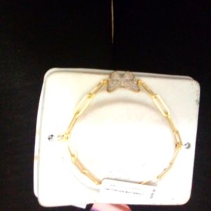 Gold butterfly bracelet very cute